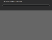 Tablet Screenshot of excellentessaywritings.com